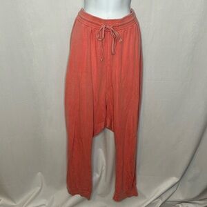 Saturday Sunday Coral Harem Lounge Pants size Large